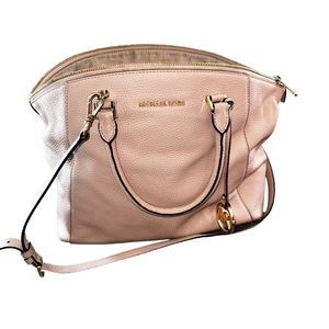 Michael Kors Cream Soft Leather Purse with Removable Strap
